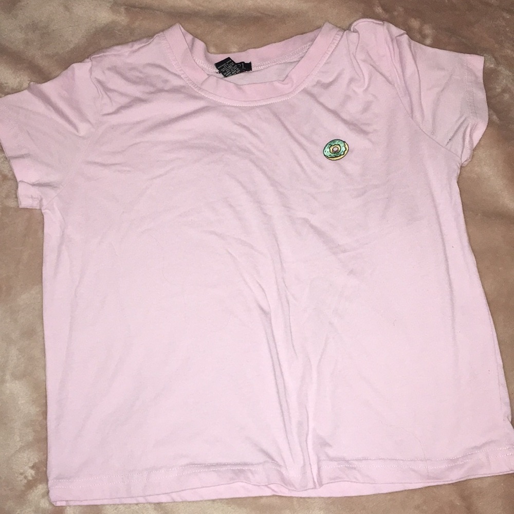 rue21 pink donut shirt! super simple ! $8! Large